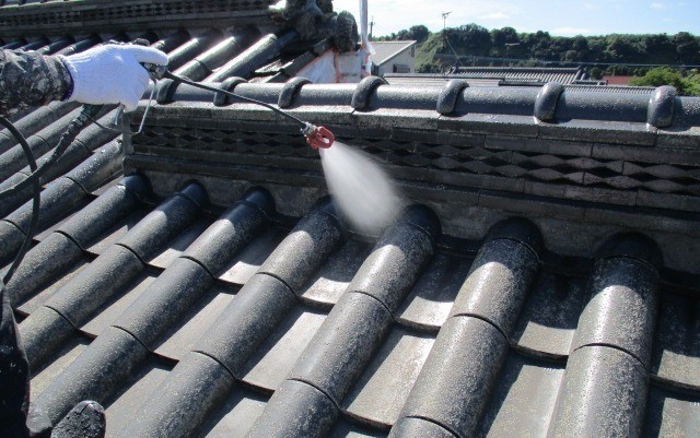 屋根塗装工事：垂水市田神 Ｙ様邸