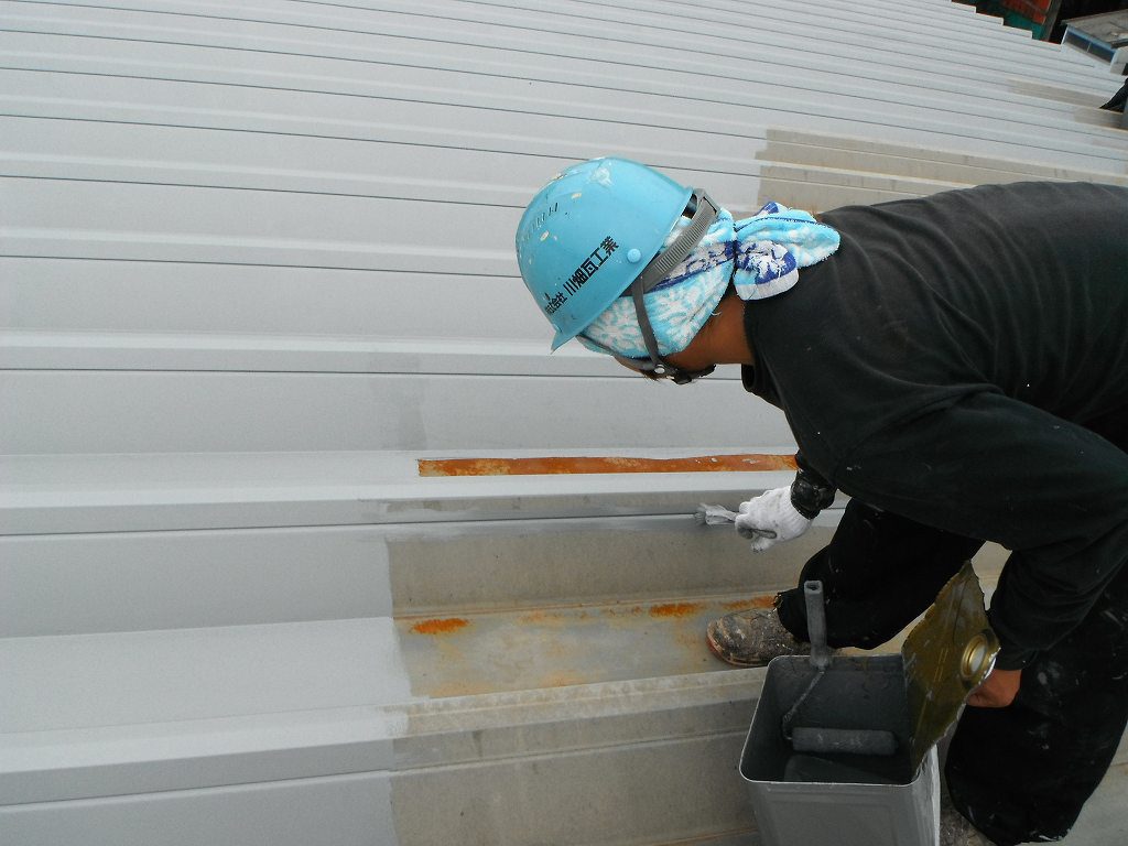 工場屋根塗装工事
