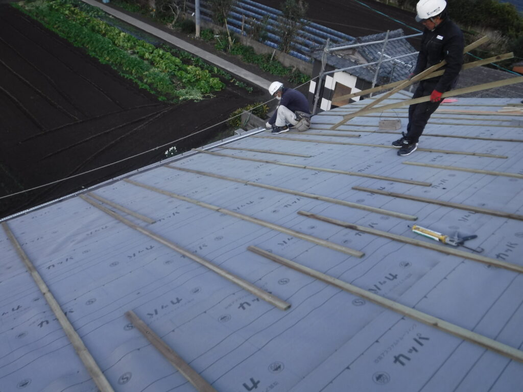 屋根葺き替え工事：鹿屋市下堀町 Ｋ様邸