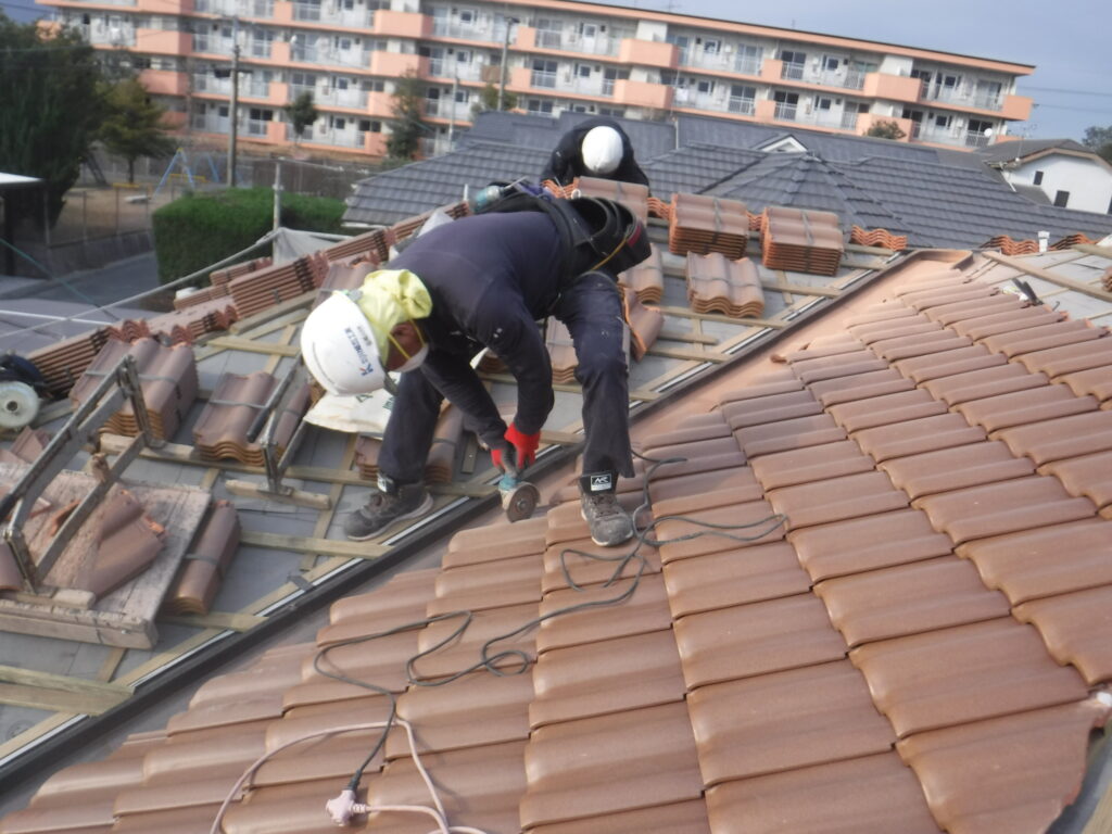 屋根葺き替え工事：鹿屋市下祓川町 Ｔ様邸