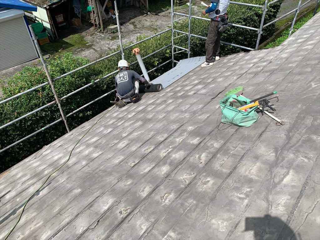 屋根葺き替え工事：鹿屋市串良町 Ｋ様邸