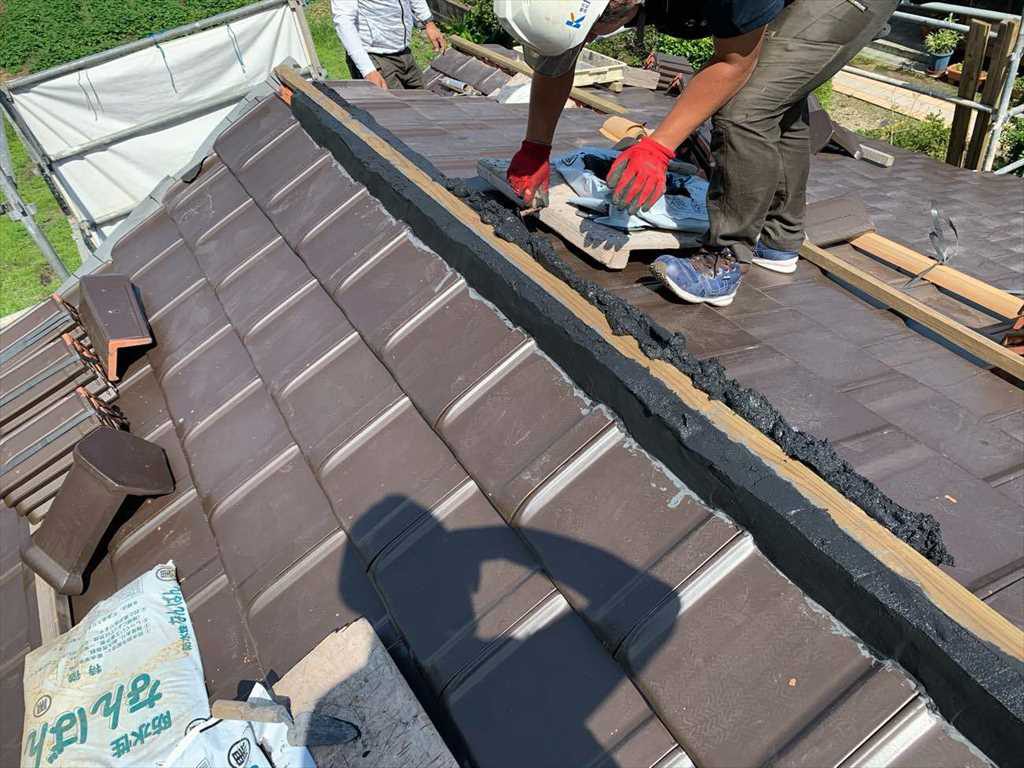 屋根葺き替え工事：鹿屋市串良町 Ｋ様邸