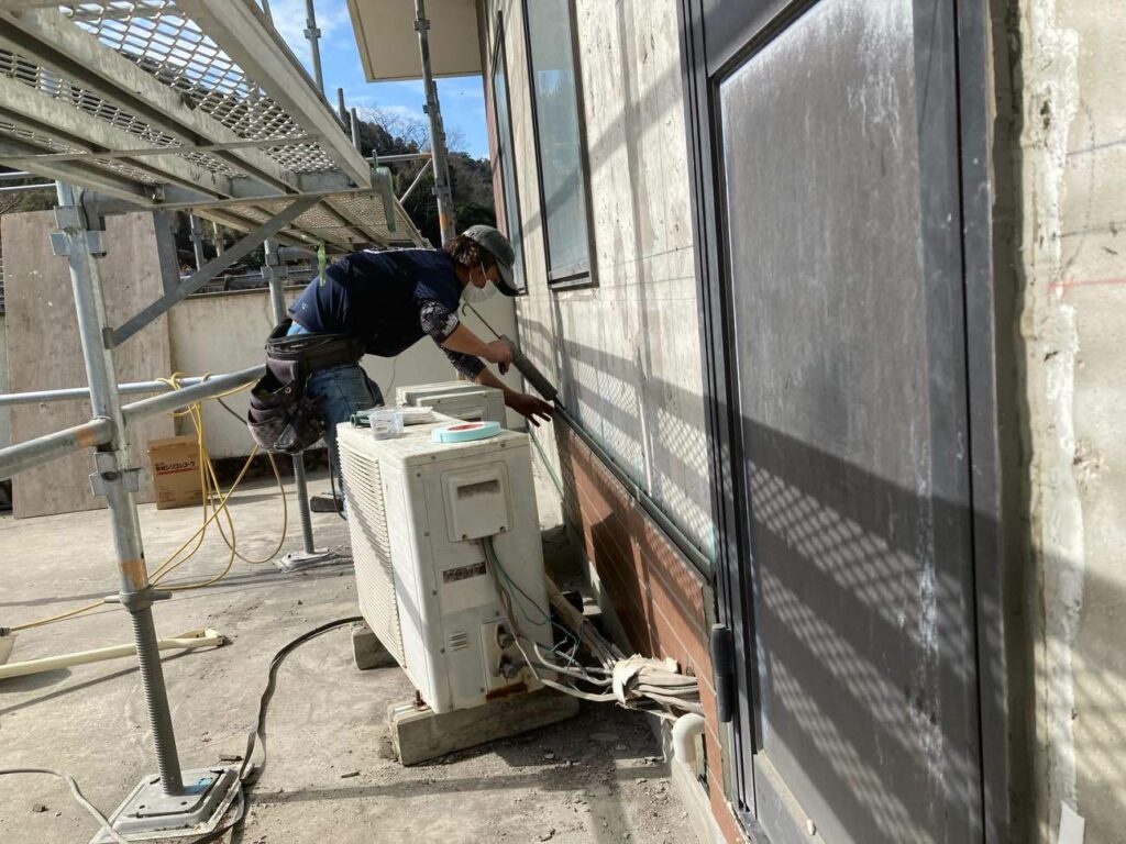 外壁補修工事：垂水市海潟 Ｆ様邸