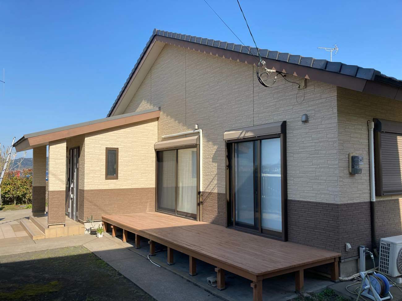 外壁塗装工事：鹿児島市桜島小池町U様邸／施工前