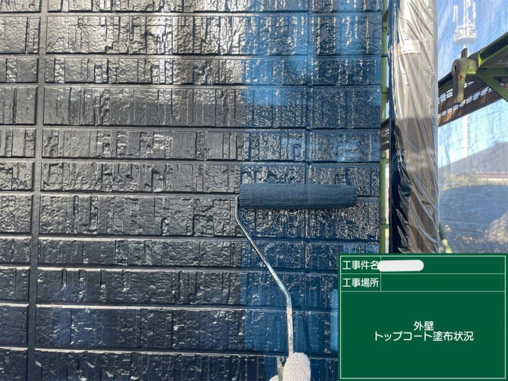 屋根葺き替え＆外壁塗装工事：垂水市新城 N様邸／施工中