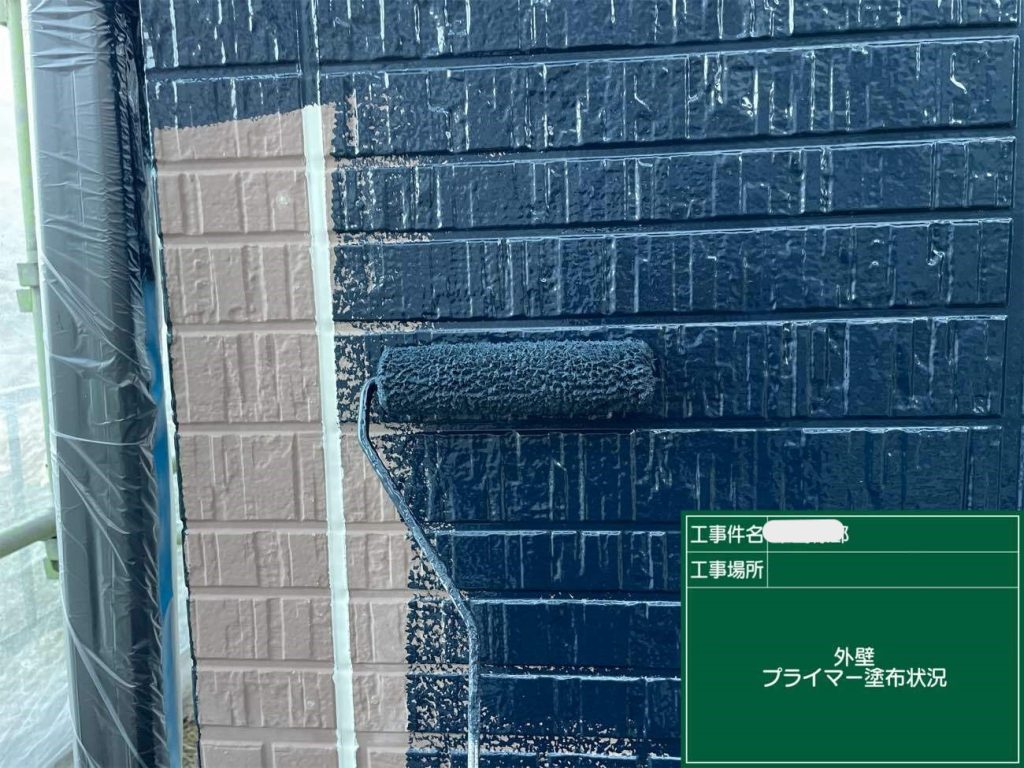 屋根葺き替え＆外壁塗装工事：垂水市新城 N様邸／施工中