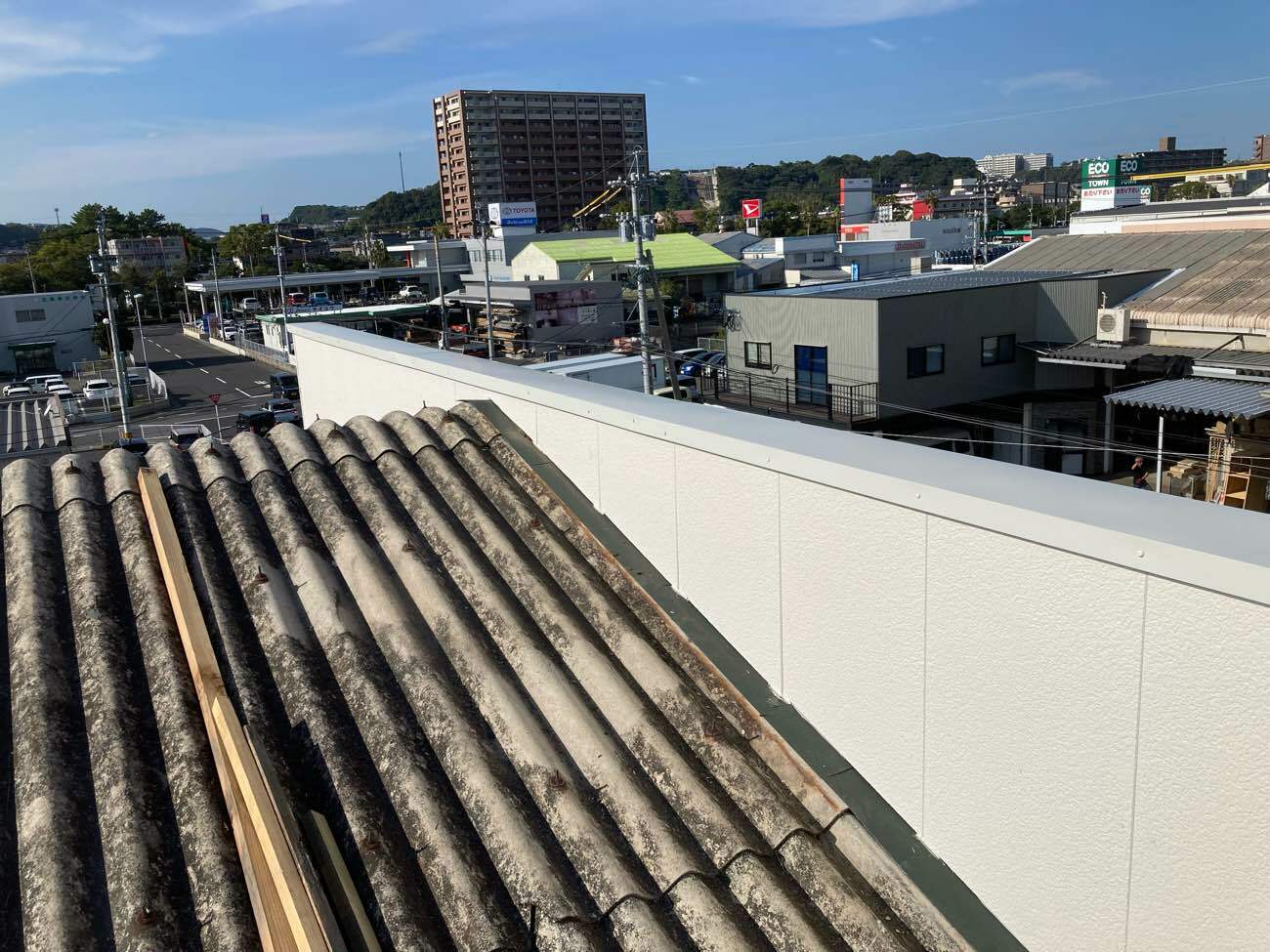外壁塗装工事＆スレート屋根補修工事：鹿児島市東開町　工場K様／施行中