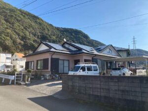 平板瓦への屋根葺き替え工事：霧島市国分敷根　M様邸