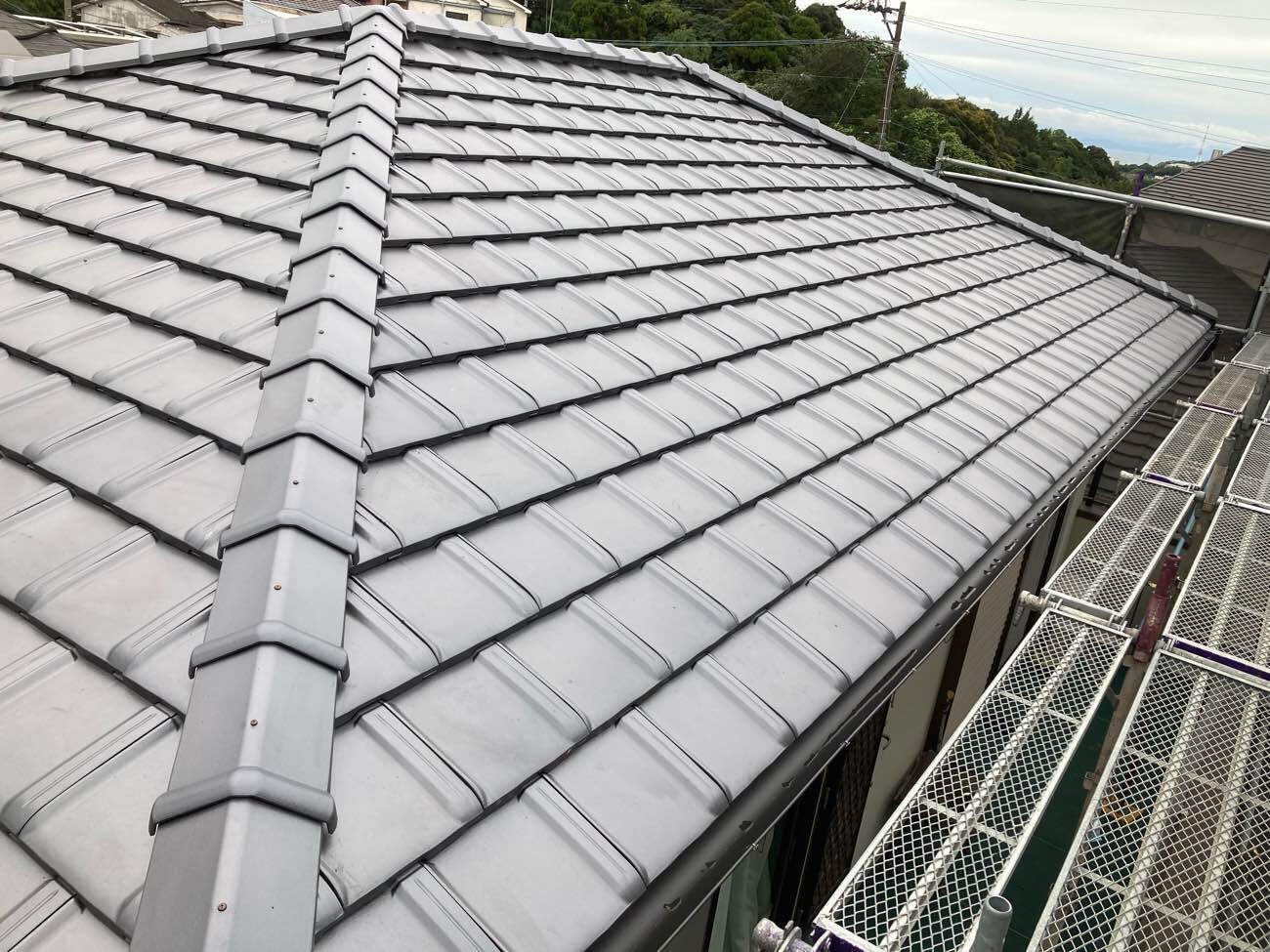 屋根葺き替え＆雨樋交換工事：鹿児島市西陵 T様邸／完成