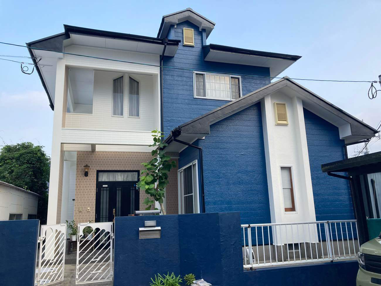 雨漏り補修と外装塗装のリフォーム事例 完成した外観